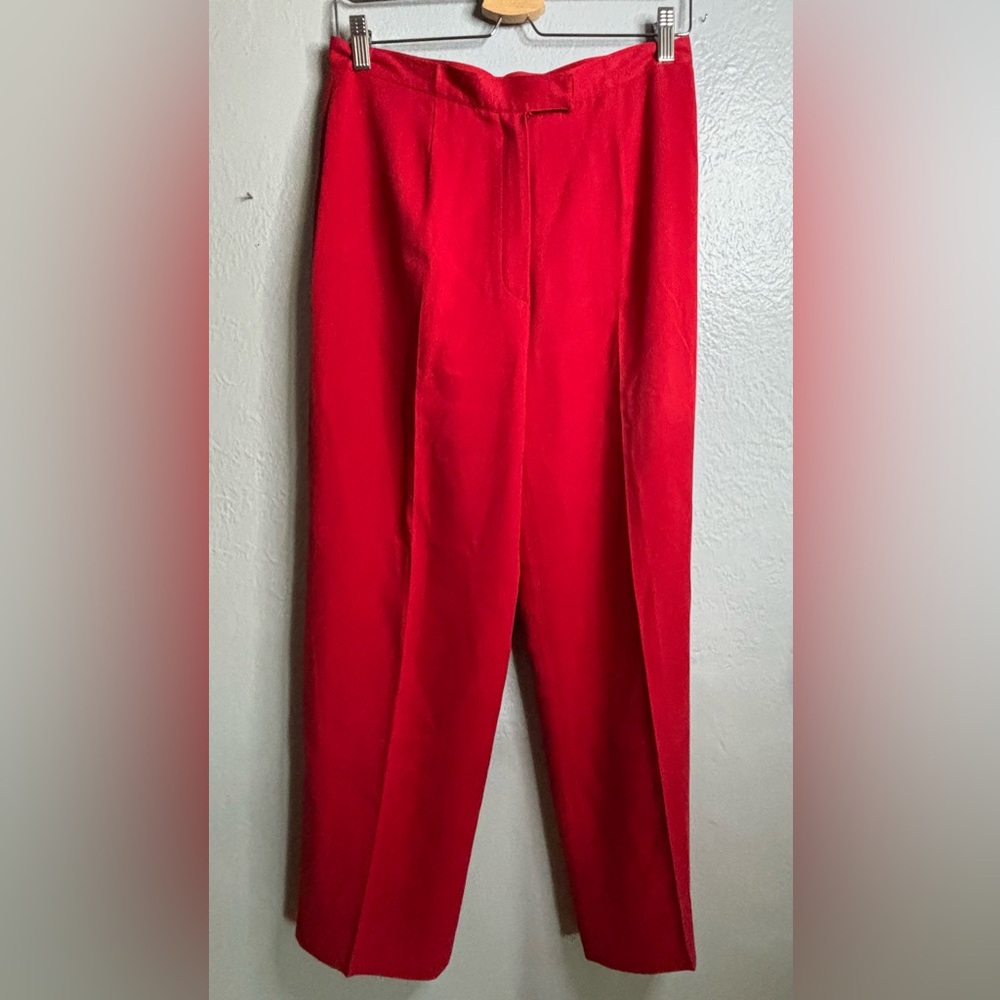 Ralph Lauren Bold Red Straight Leg Pants